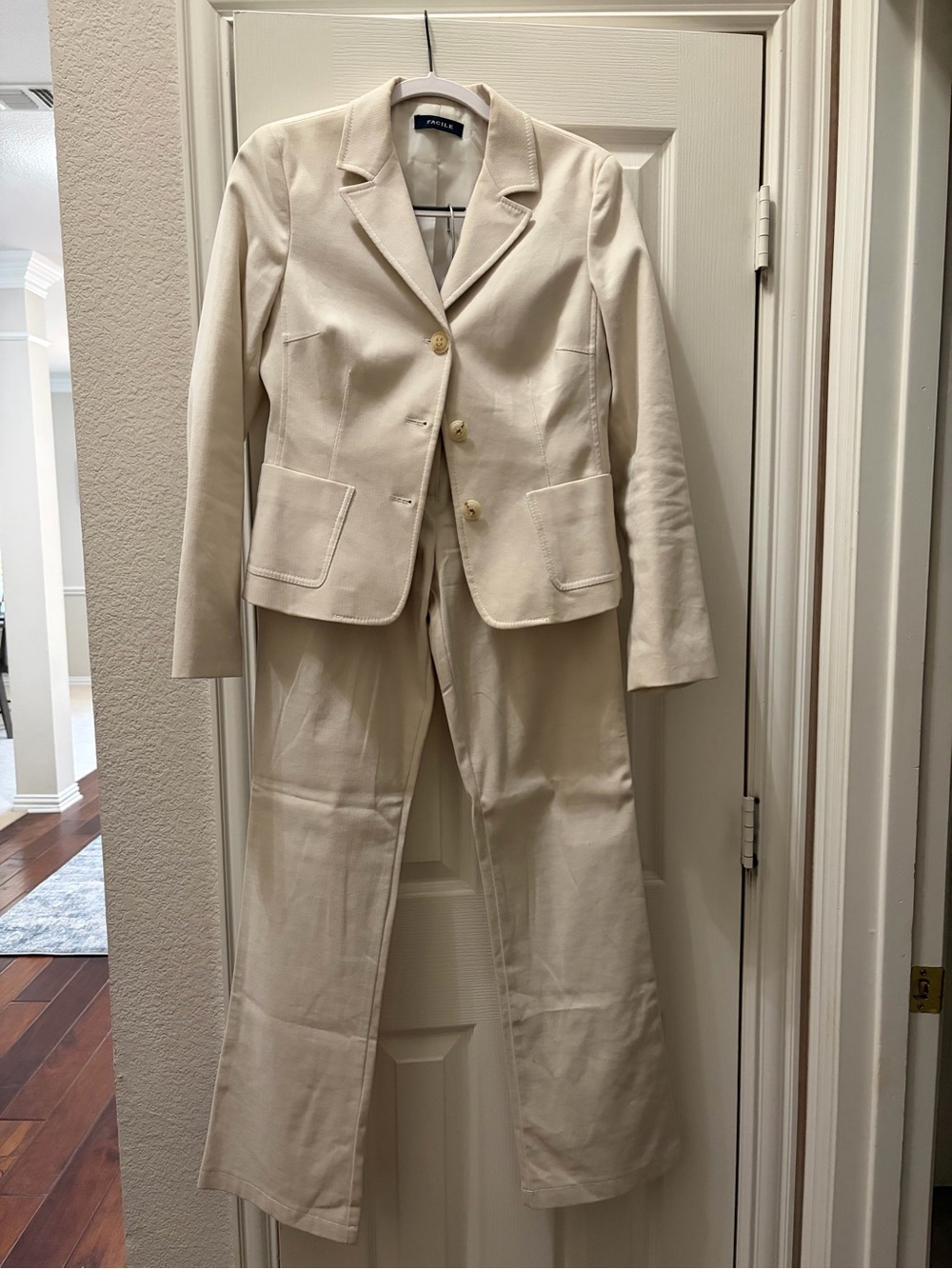 Facile Vintage Cream Suit - Purchased in Europe. Never worn.